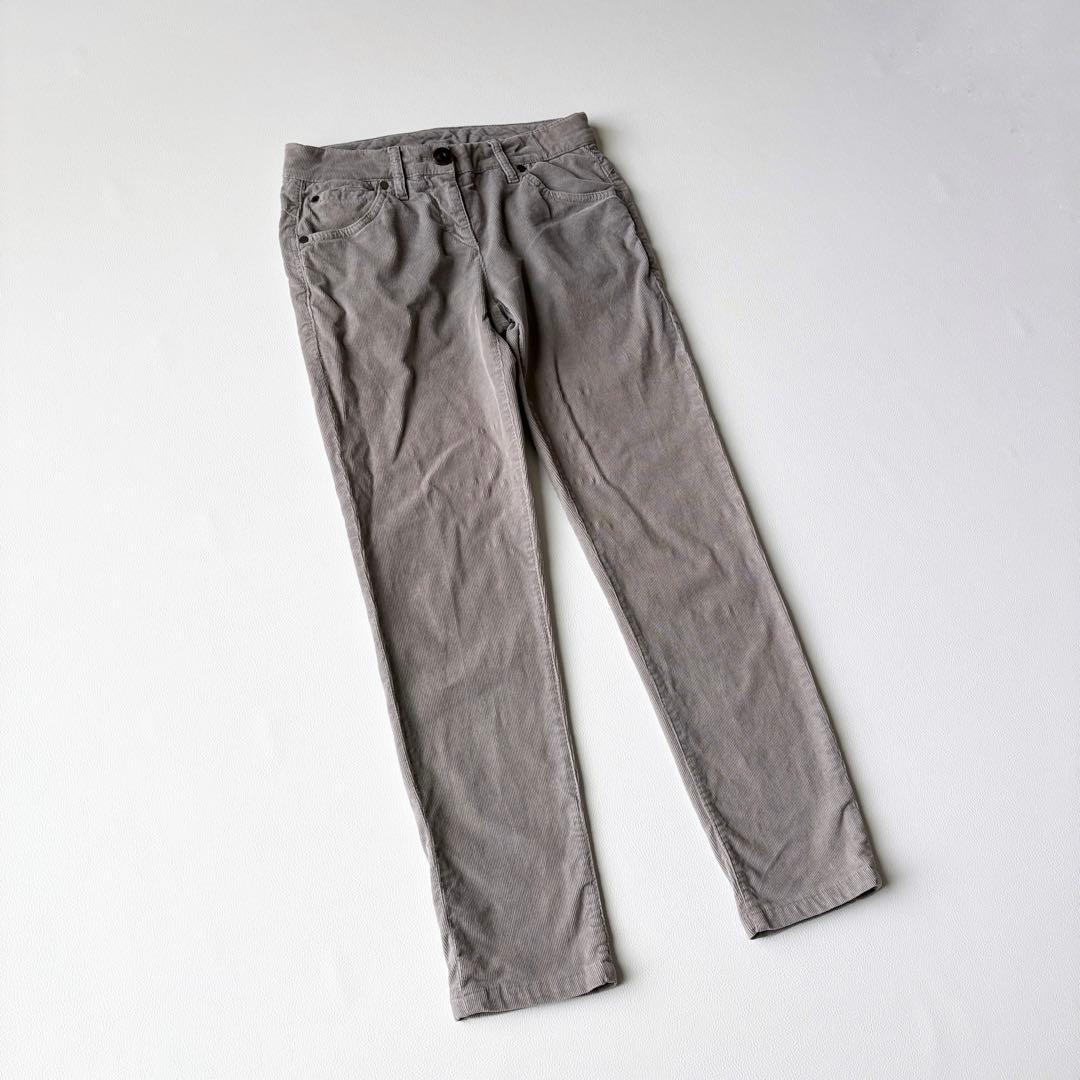 3263【美品】ブルネロクチネリ　コーデュロイパンツ　グレー　M