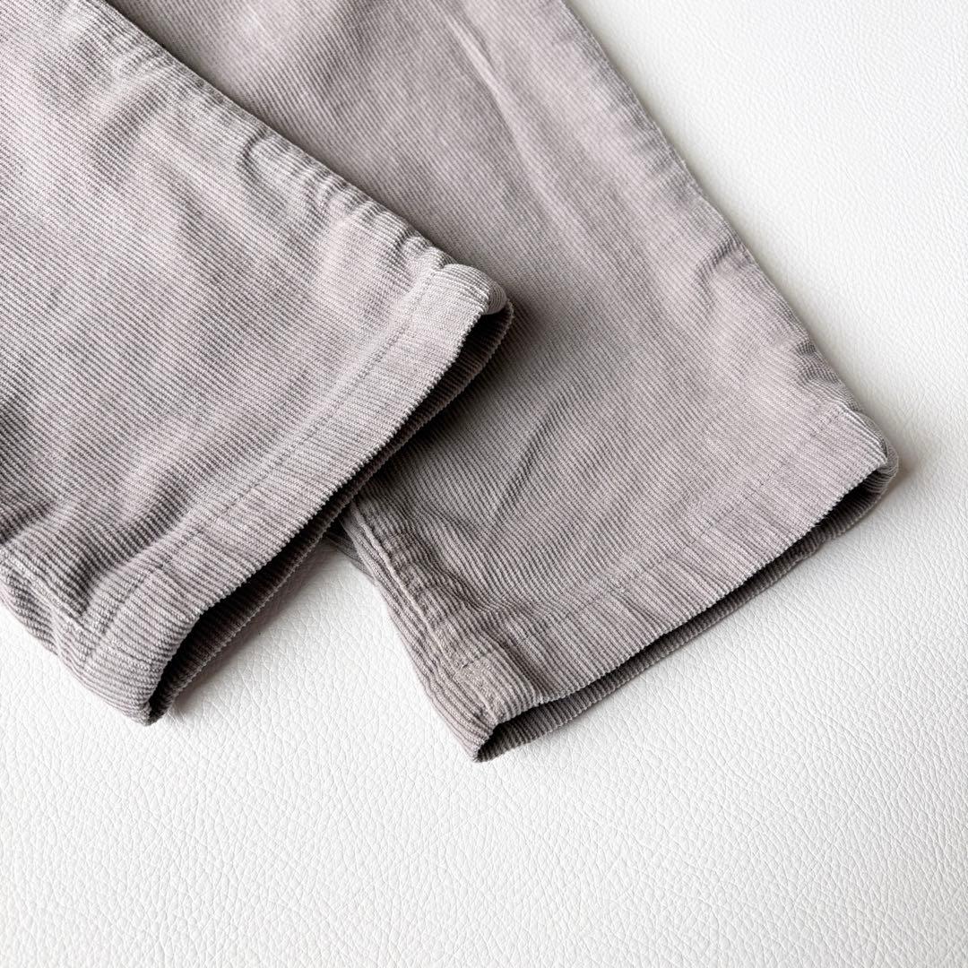 3263【美品】ブルネロクチネリ　コーデュロイパンツ　グレー　M