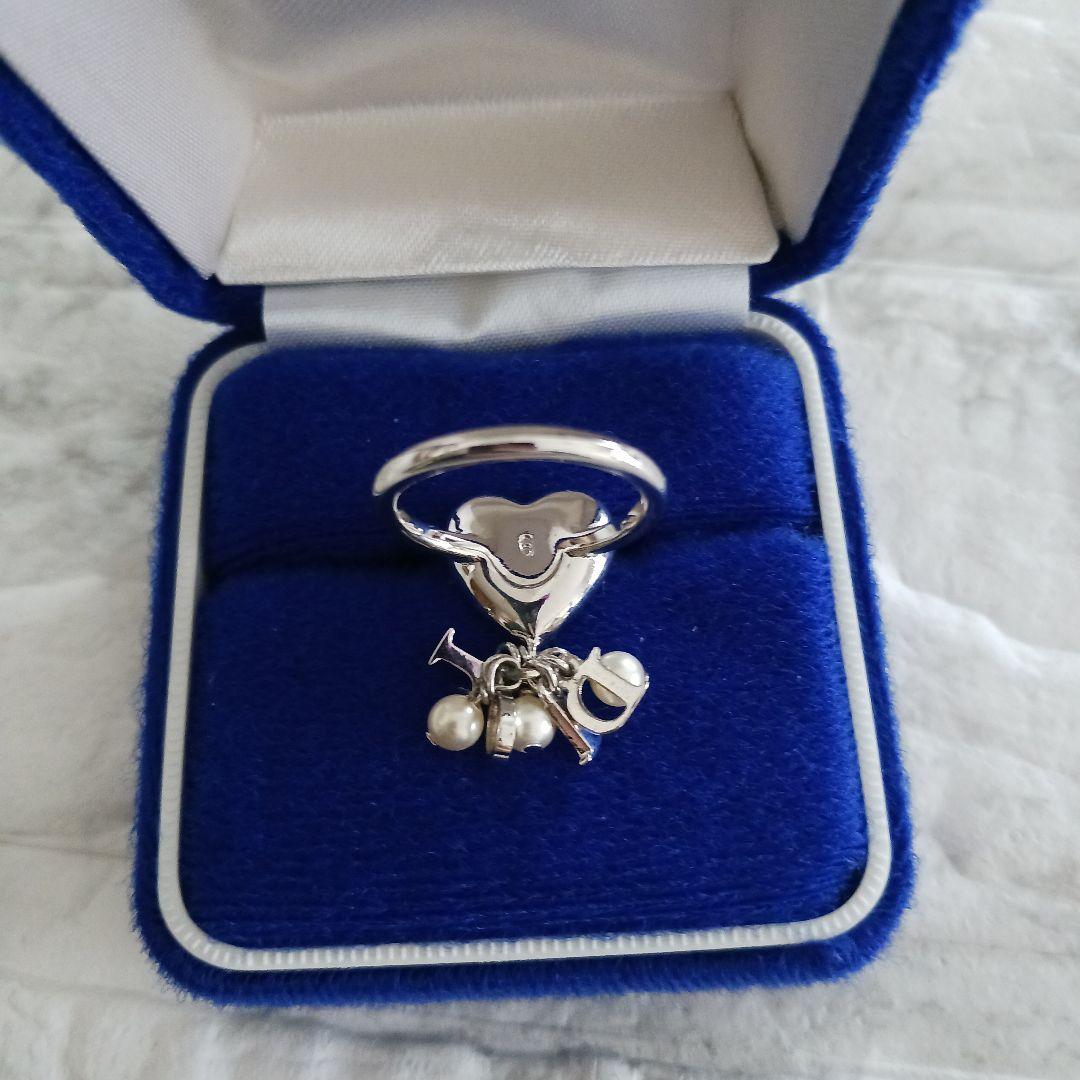 Christian Dior　ハートリング　ロゴチャーム