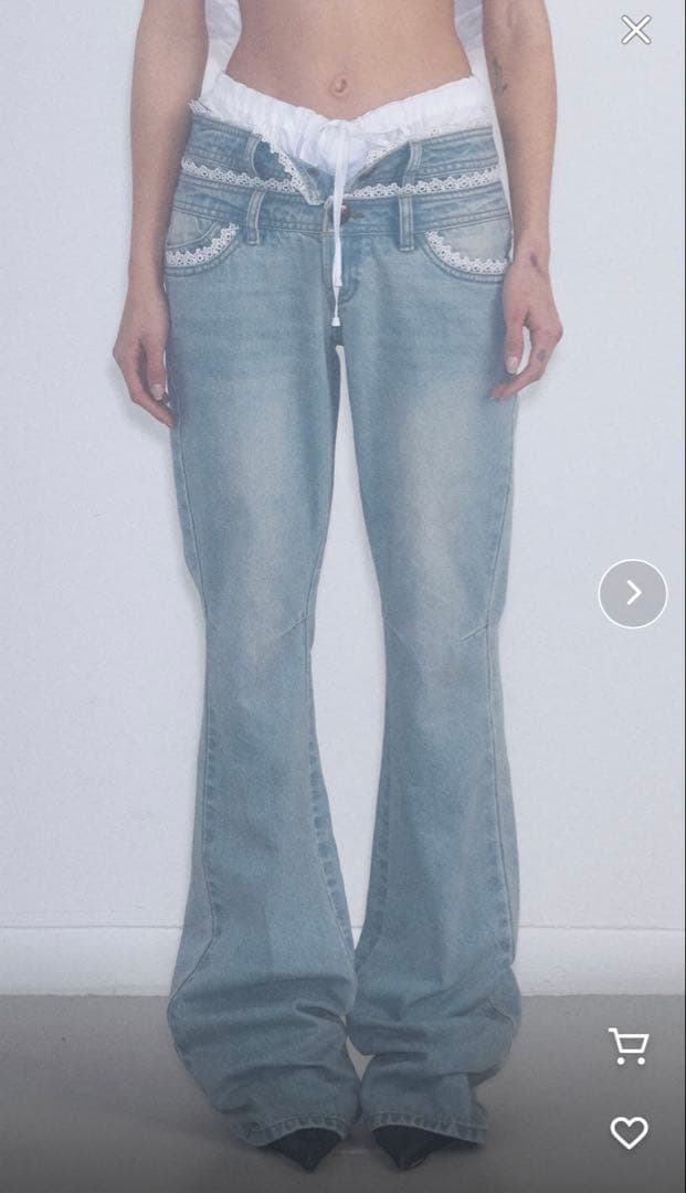 SCULPTOR スカルプター デニムパンツ SS 未使用、タグ付き y2k