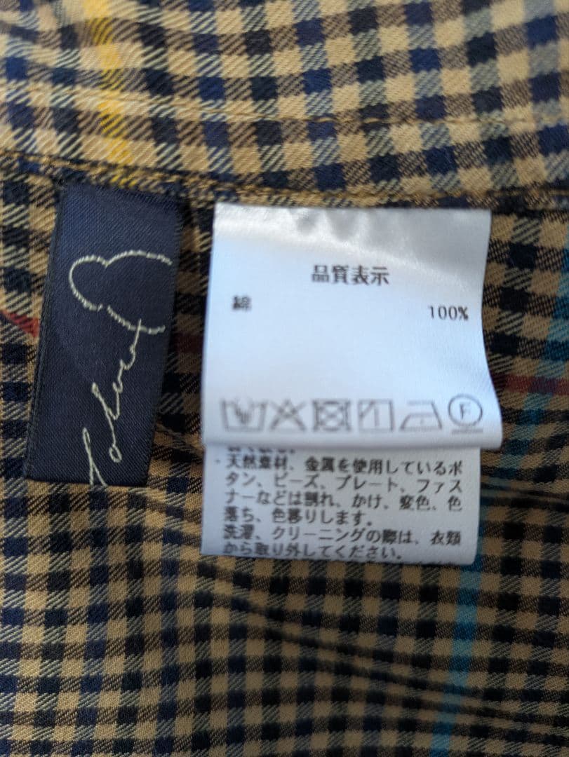 パラスパレス 2024FW チェック柄シャツ　フリーサイズ