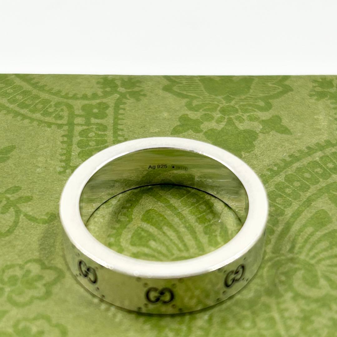 美品✨ アディダス×グッチ リング　コラボ　エングレービング　シルバー　G Ag