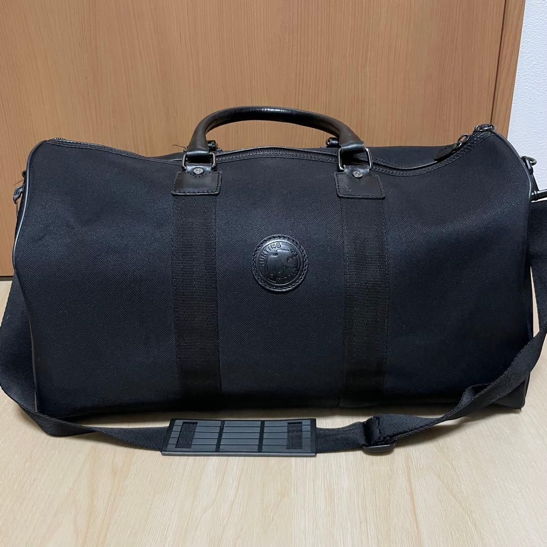 【大容量】HUNTHINGWORLD ボストンバッグ　BLACK