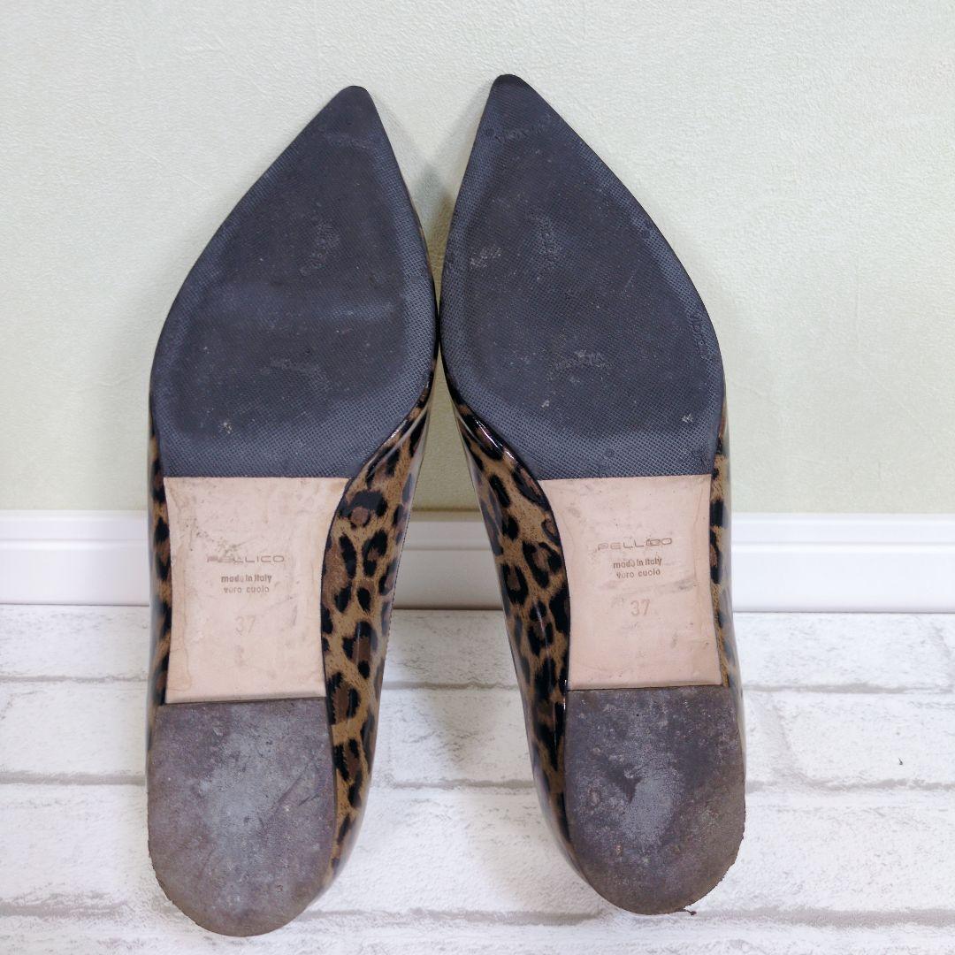 レアモデル　PELLICO　ペリーコ　アネッリ　エナメル　レオパード　豹柄　24