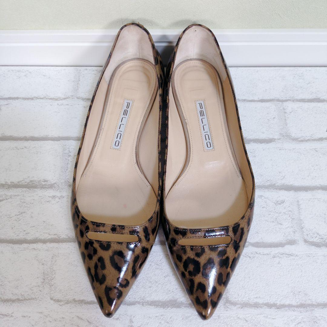 レアモデル　PELLICO　ペリーコ　アネッリ　エナメル　レオパード　豹柄　24