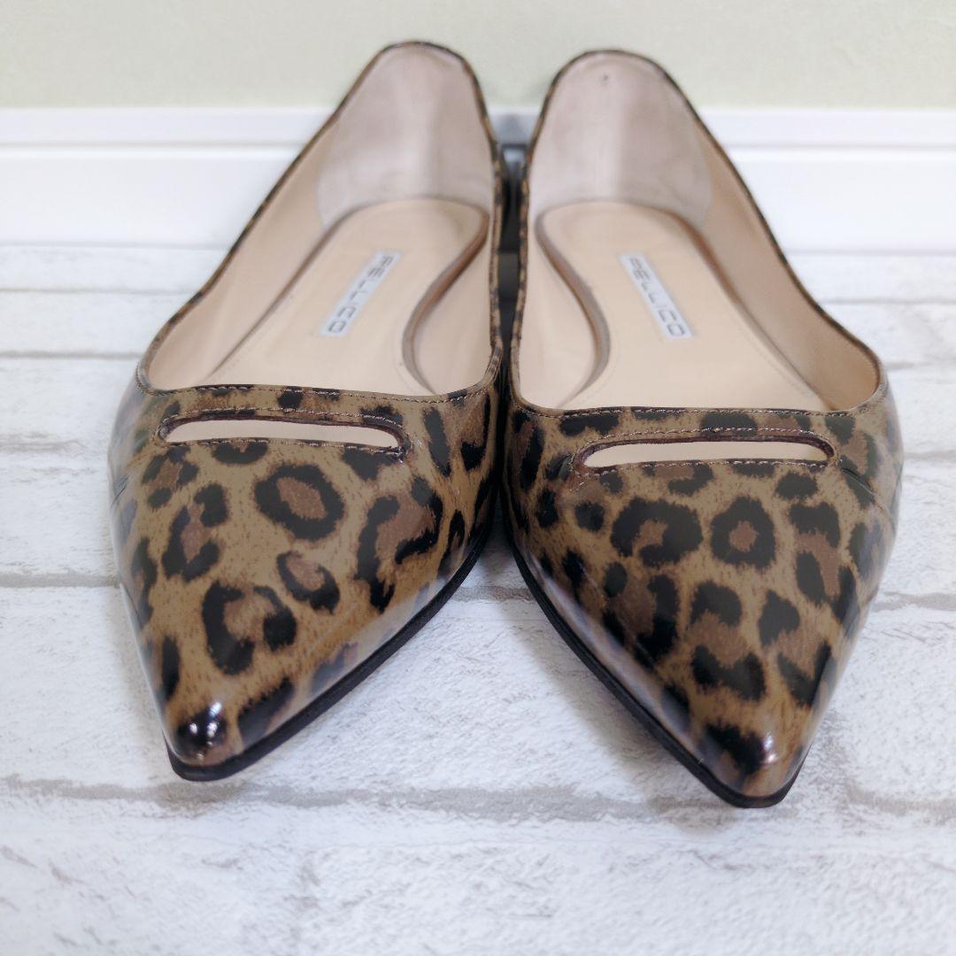 レアモデル　PELLICO　ペリーコ　アネッリ　エナメル　レオパード　豹柄　24