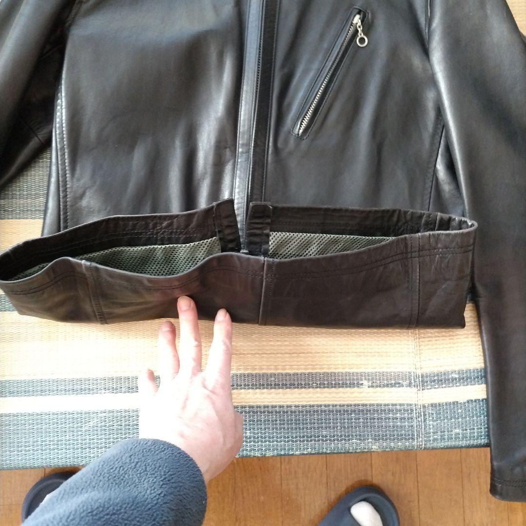 ミ*コ様 【美品】ハロルズギア 馬革 ライダースジャケット ブラック サイズ L