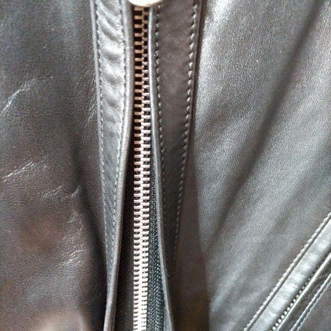 ミ*コ様 【美品】ハロルズギア 馬革 ライダースジャケット ブラック サイズ L