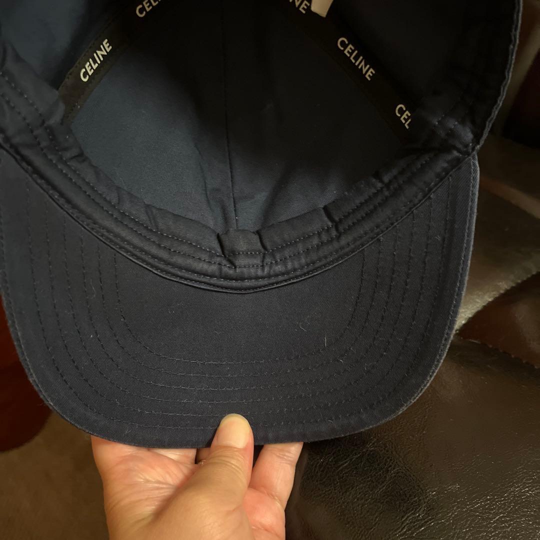 CELINE ネイビー ベースボールキャップ　M