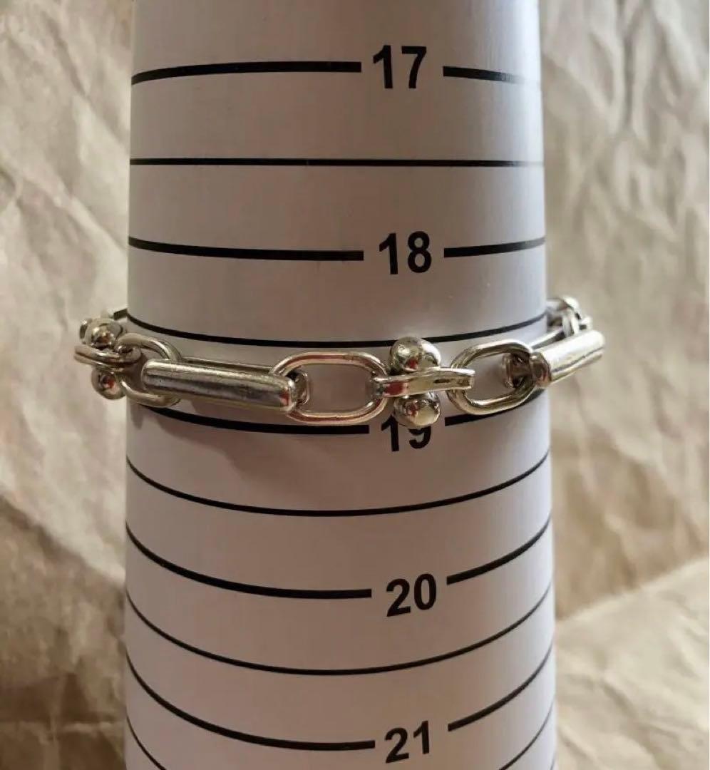 vintage old 925 ハードウェア リンク ブレスレット