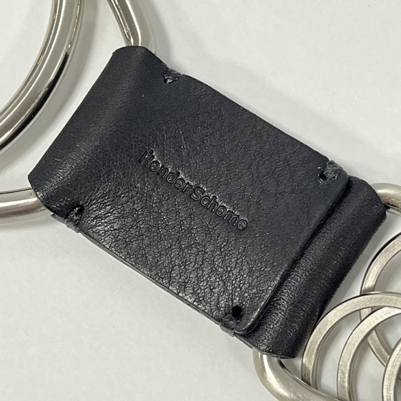 エンダースキーマ/キーフック/ブラック/カウレザー/キーリング/ユニセックス