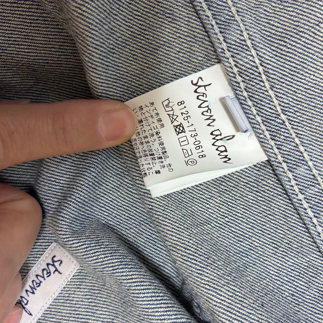 StevenAlan 10oz DENIM BGY COVERALLカバーオール