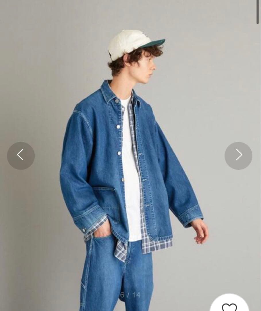 StevenAlan 10oz DENIM BGY COVERALLカバーオール