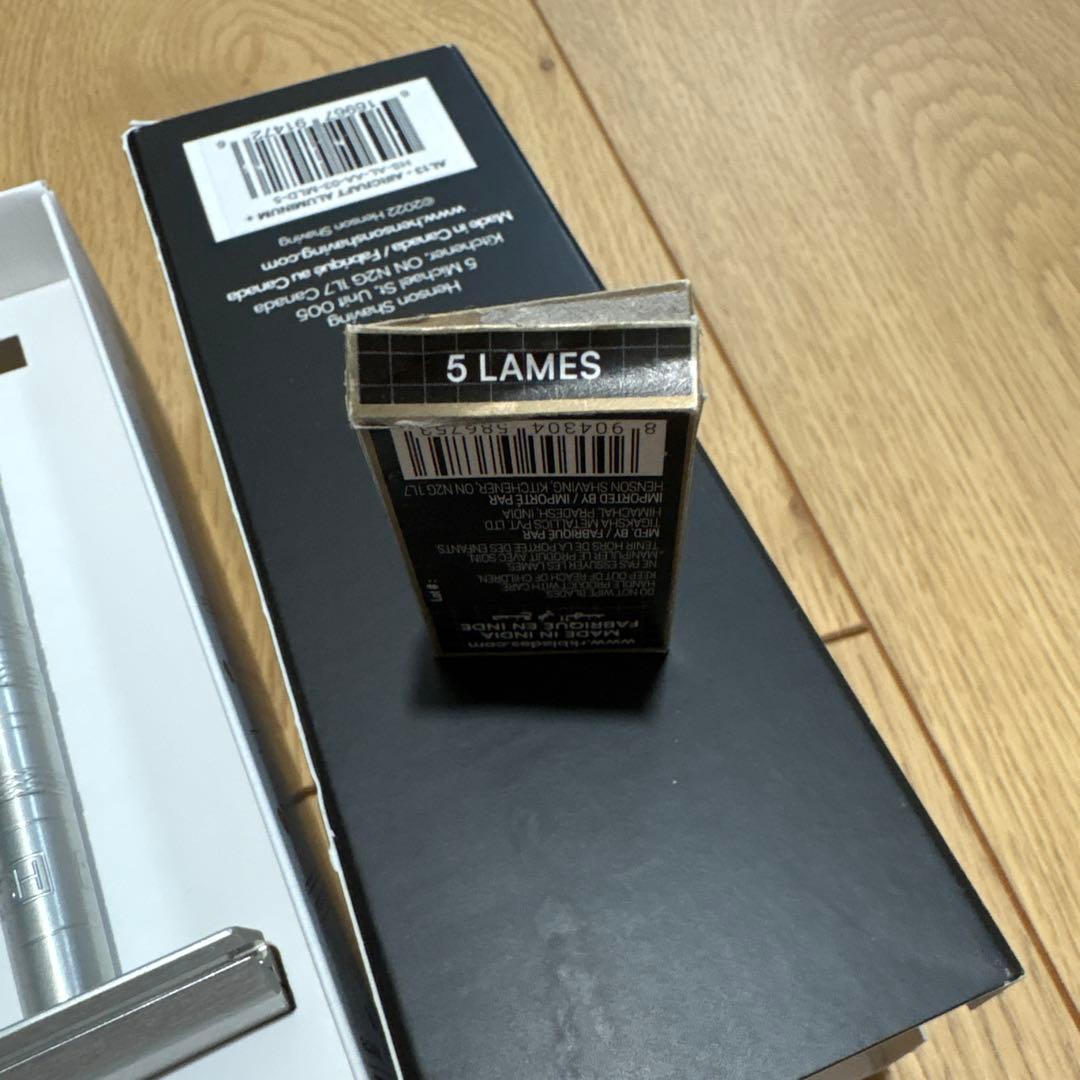 Henson Shaving AL13 メンズ剃刀 替え刃4枚 美品