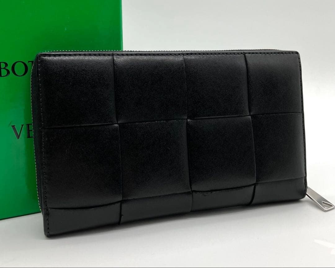 ⭐️ 極美品 ボッテガ ヴェネタ カセット ラウンドファスナー 長財布 ブラック