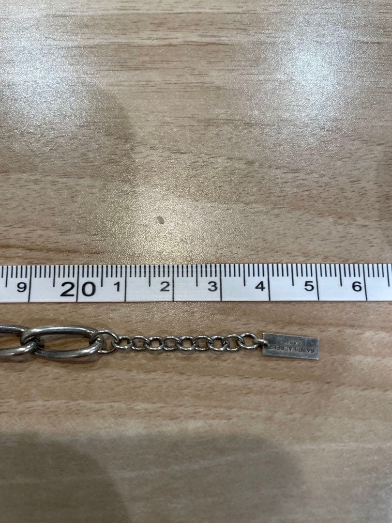 SAINT LAURENT サンローラン　シルバーチェーンブレスレット