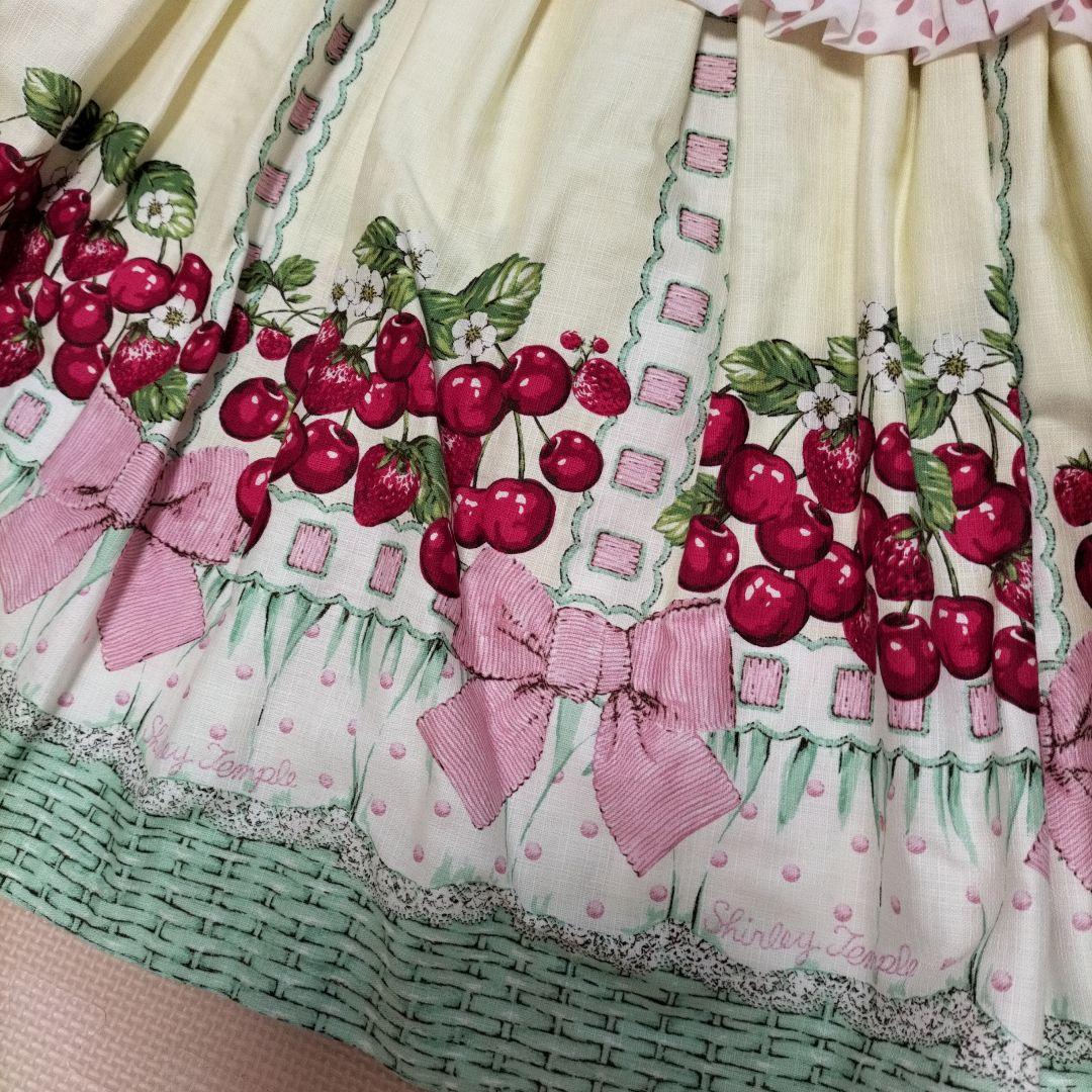 シャーリーテンプル　チェリーバスケットワンピース＆カーディガン