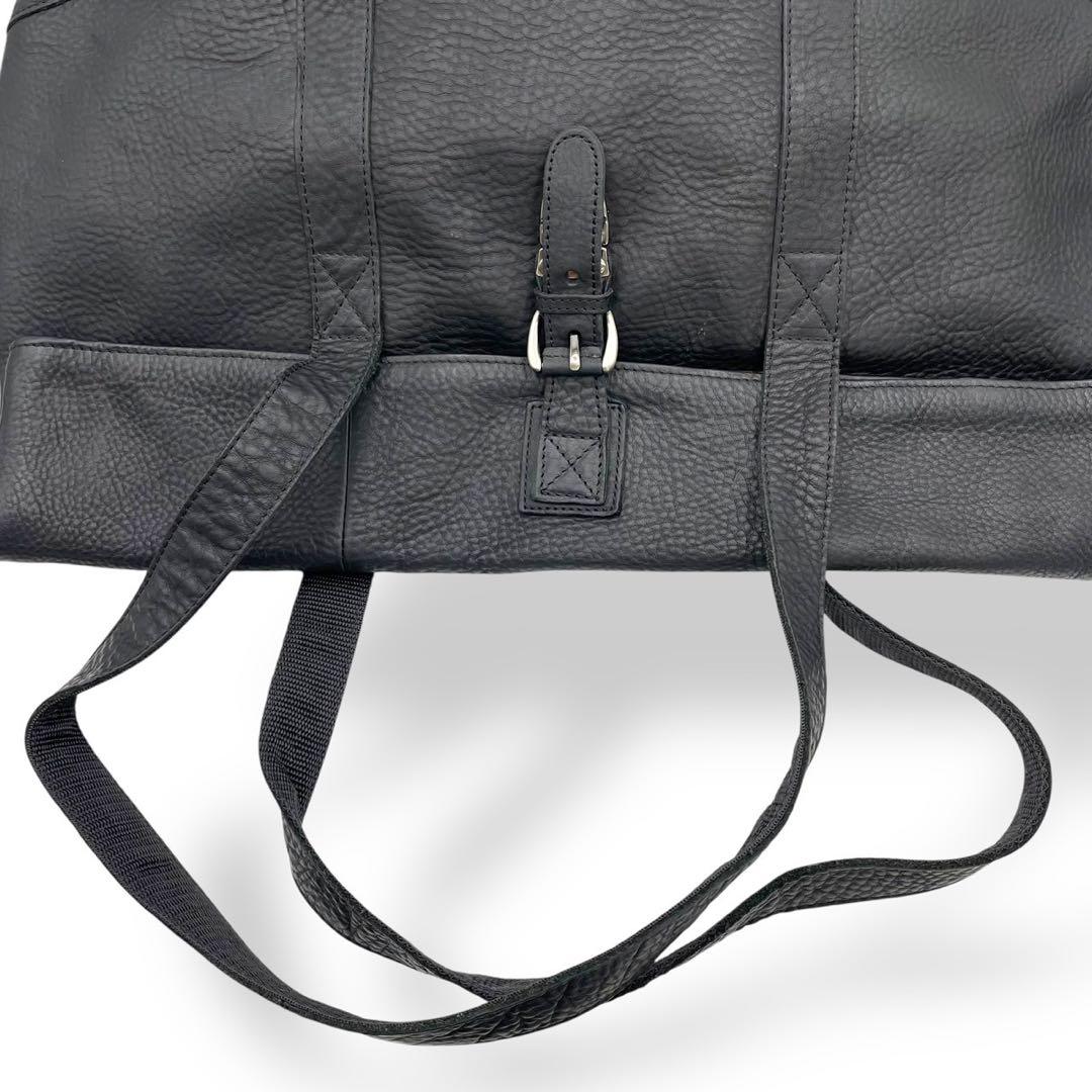 美品　希少モデル　エルエルビーン　トートバッグ　大容量　ボストン　レザー　黒