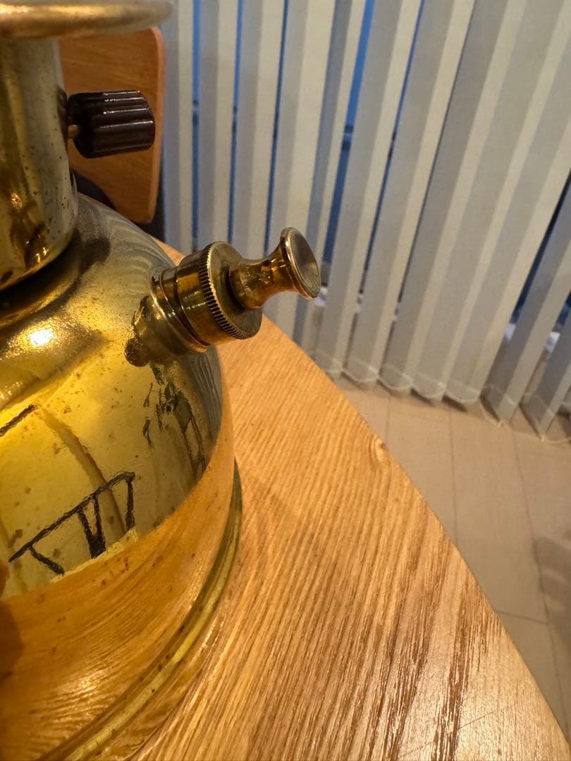 英国製 Bialaddin 300X 真鍮 ヴィンテージ 加圧式灯油ランタン