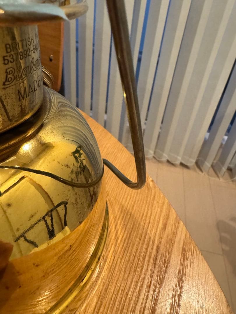 英国製 Bialaddin 300X 真鍮 ヴィンテージ 加圧式灯油ランタン