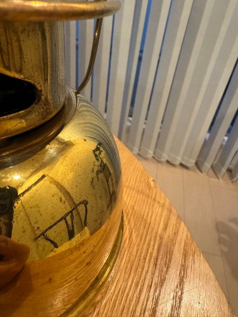 英国製 Bialaddin 300X 真鍮 ヴィンテージ 加圧式灯油ランタン