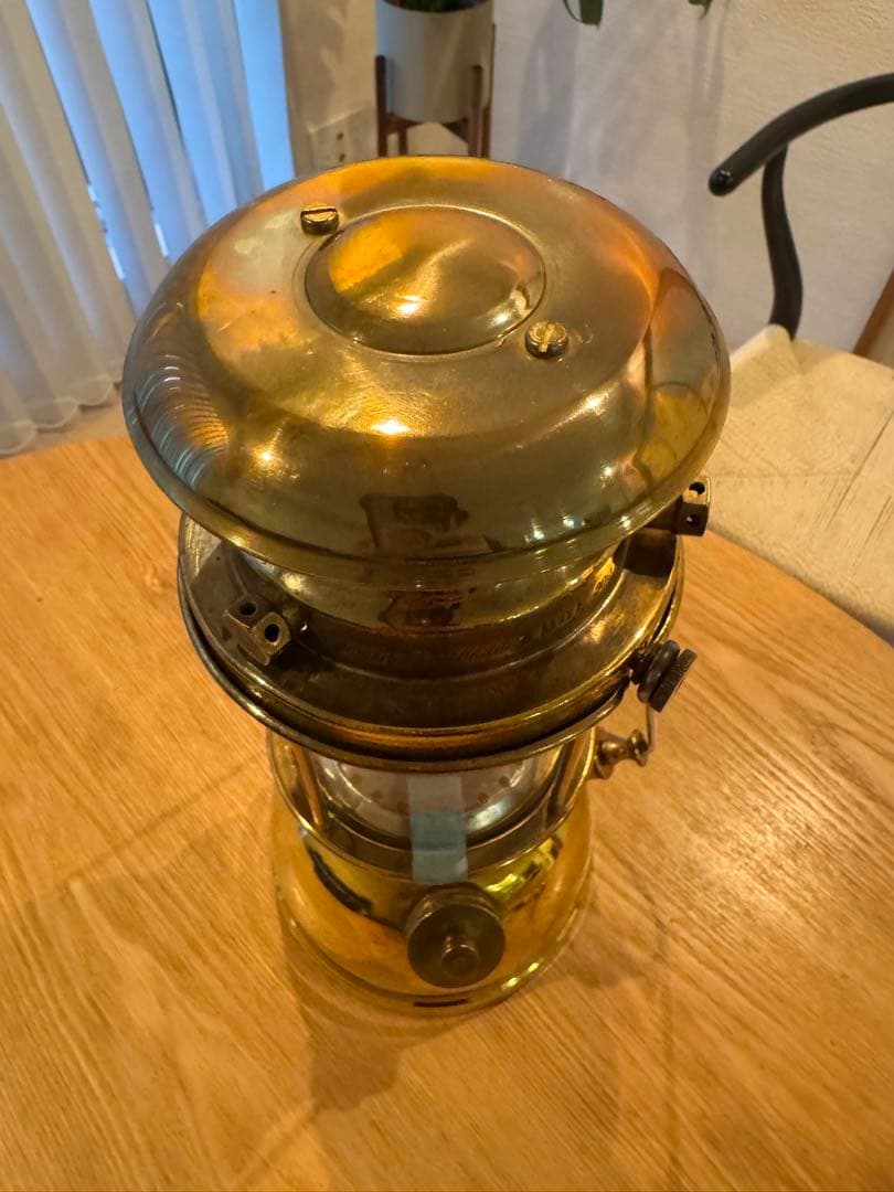 英国製 Bialaddin 300X 真鍮 ヴィンテージ 加圧式灯油ランタン