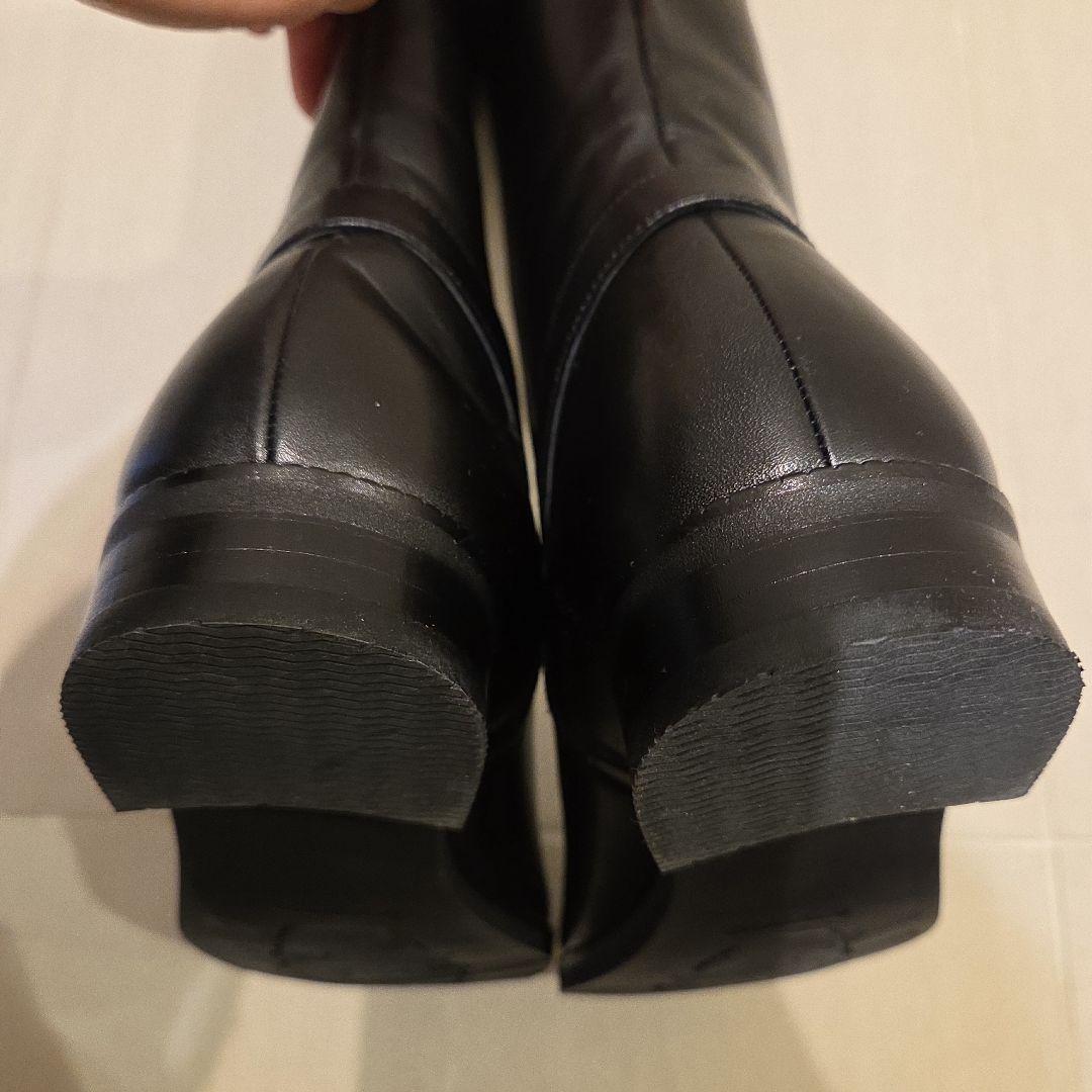 ほぼ未使用　アシックス ジーロ ロングブーツ ジョッキー サイドジップ 24.5