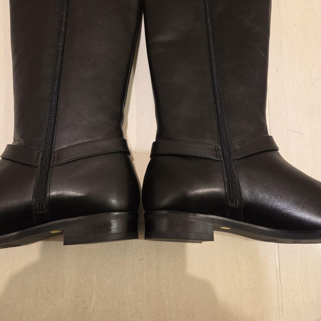 ほぼ未使用　アシックス ジーロ ロングブーツ ジョッキー サイドジップ 24.5