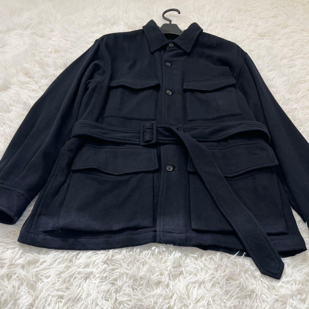 トップス AURALEE SUPER SOFT FLANNEL SAFARI SHIRT