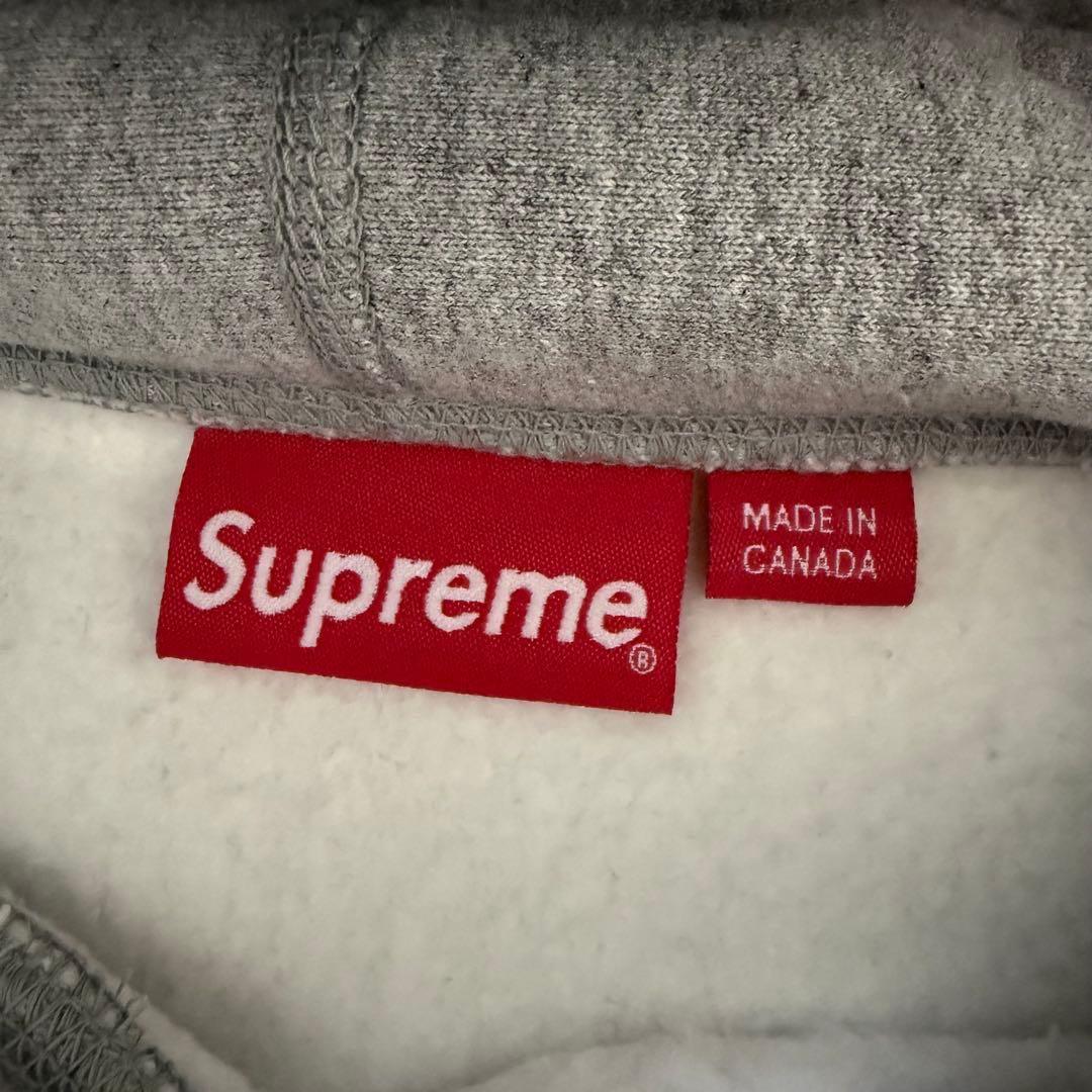 モ*ト様 Supreme Sロゴ グレー パーカー　サイズM