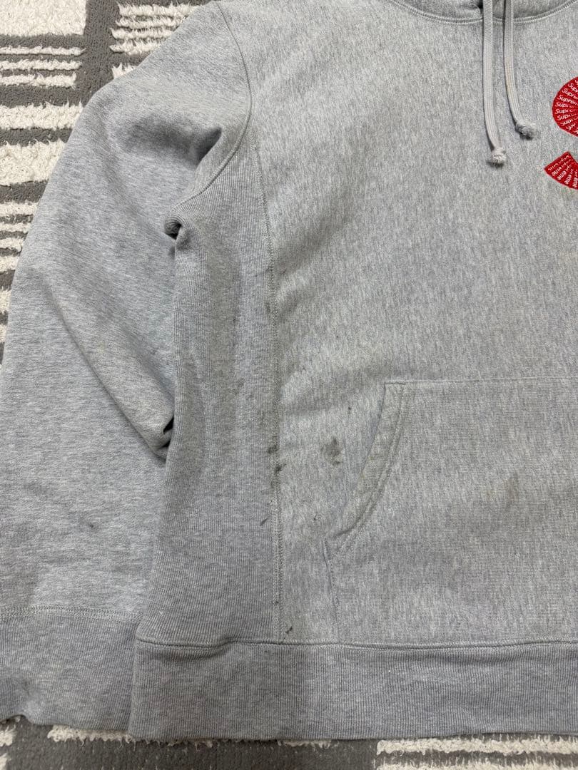 モ*ト様 Supreme Sロゴ グレー パーカー　サイズM
