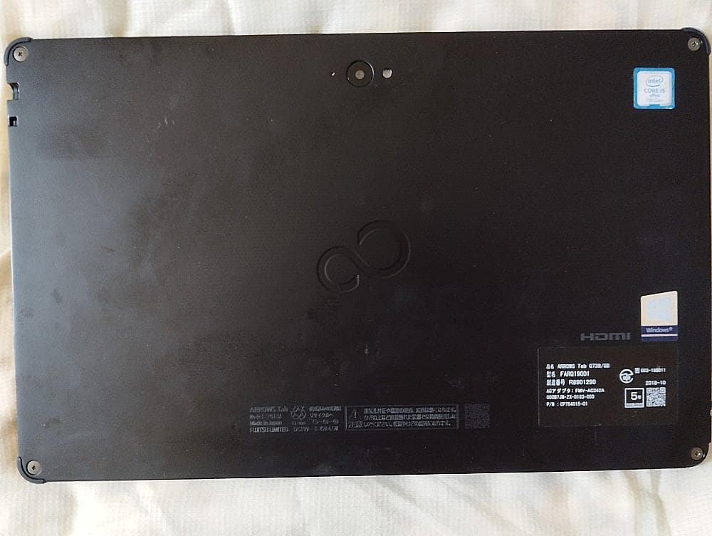 Windowsタブレット本体 FujitsuArrowsTab Q738/SB RAM4GB ROM128GB