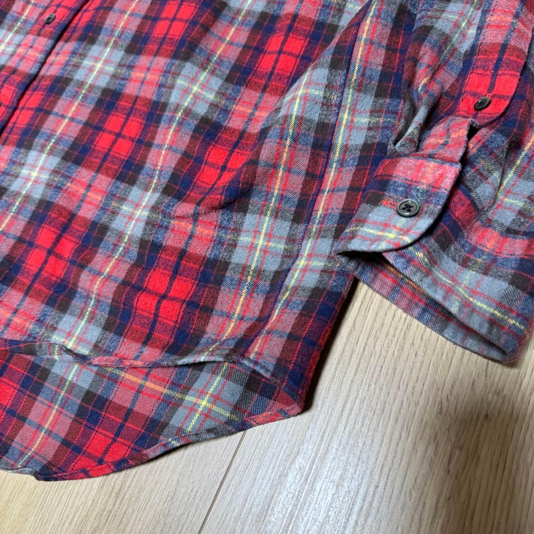 D.C.WHITE IVY B.D.Tartan RED M チェック シャツ