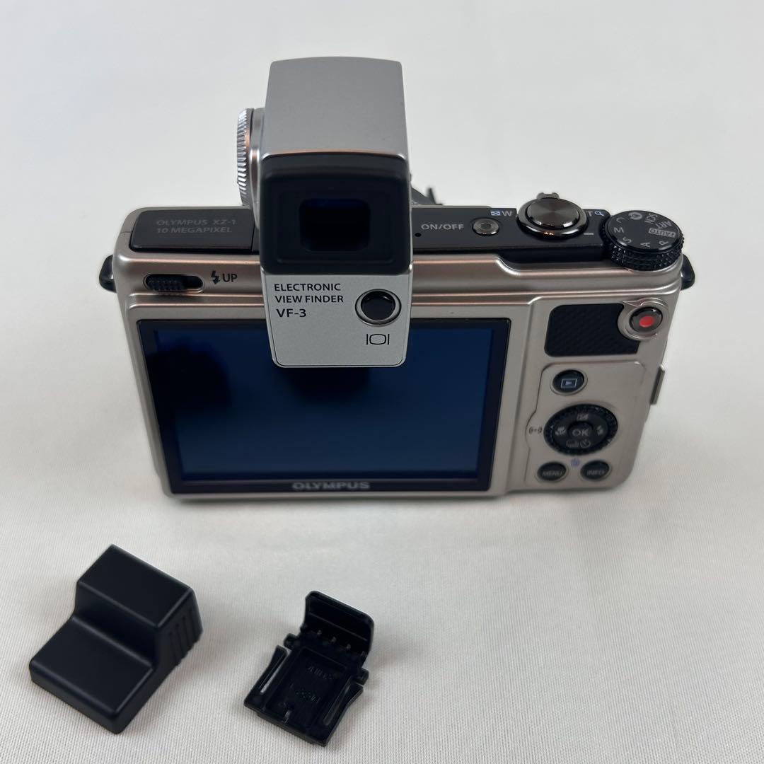 【付属品多数】OLYMPUS オリンパス XZ-1 VF-3 自動開閉 シルバー