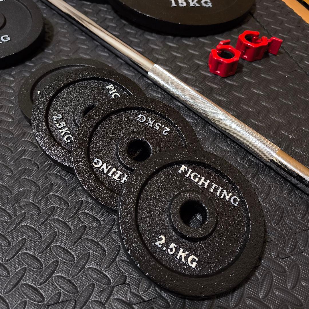 最終値下げ　直接引取限定　総重量100kg バーベルセット　ファイティングロード