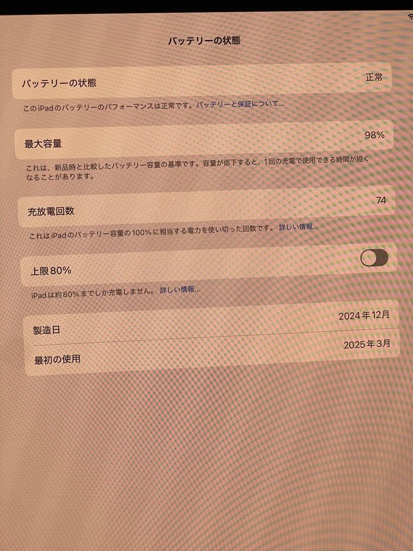 13インチiPad Pro（M4）Wi-Fi 256GB