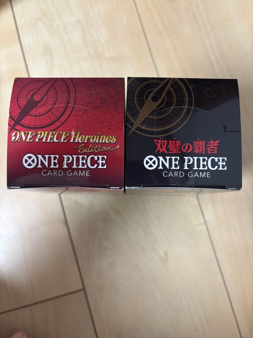 本日発送可　ワンピースカードテープ未開封　2BOXヒロインズ微傷　双璧の覇者傷無