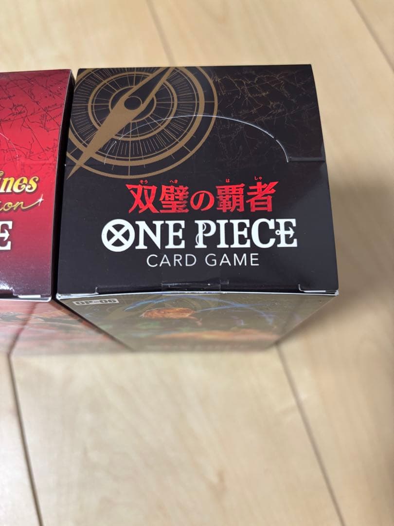 本日発送可　ワンピースカードテープ未開封　2BOXヒロインズ微傷　双璧の覇者傷無
