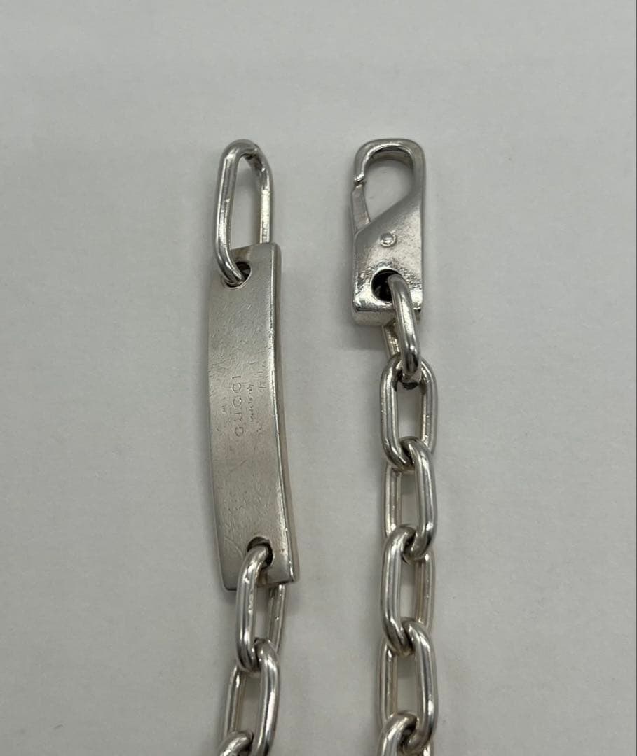 グッチ GUCCI IDプレート オーバルリンクチェーン ブレスレットSV925