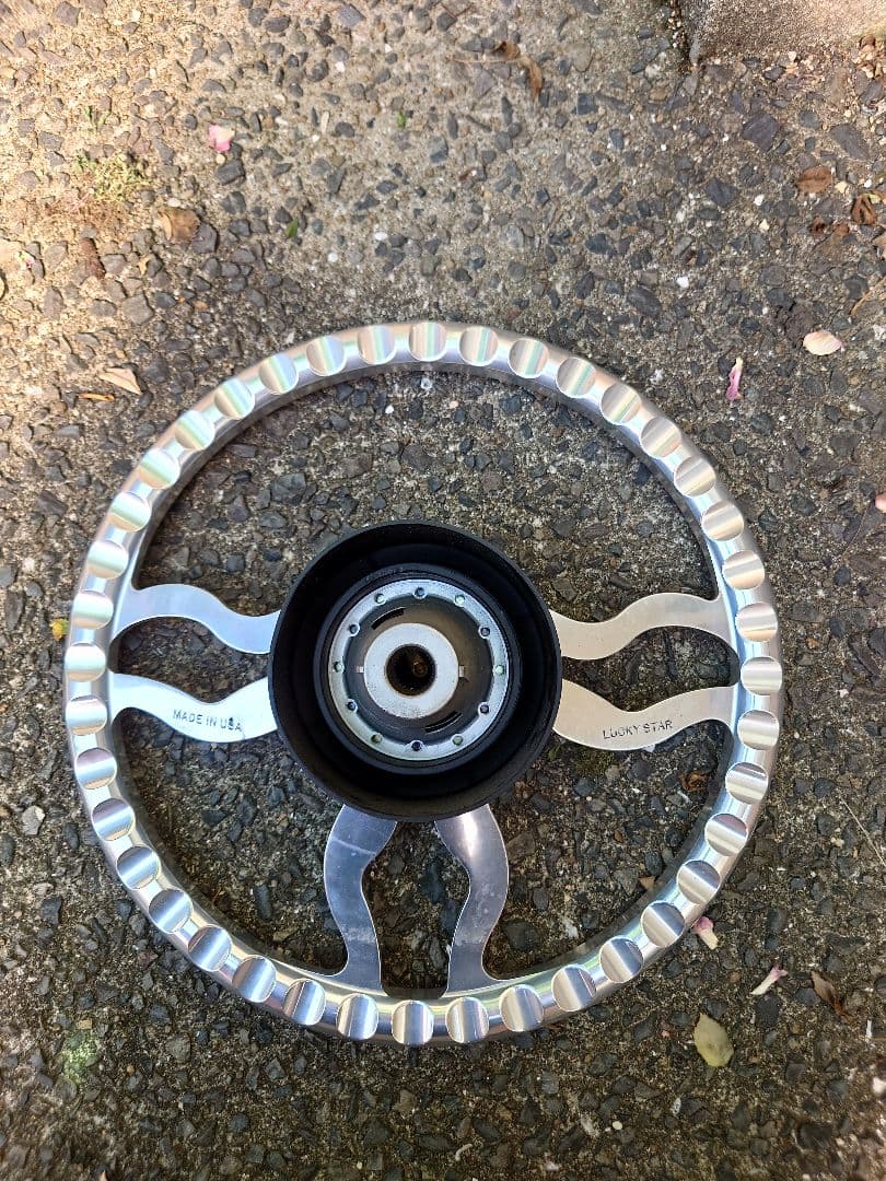 希少 LUCKY STAR フルビレットステアリングホイール