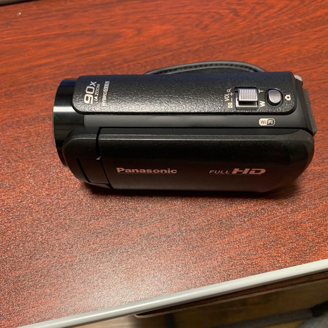 Panasonic フルHD ビデオカメラ 90倍ズーム　HC-V495M-K