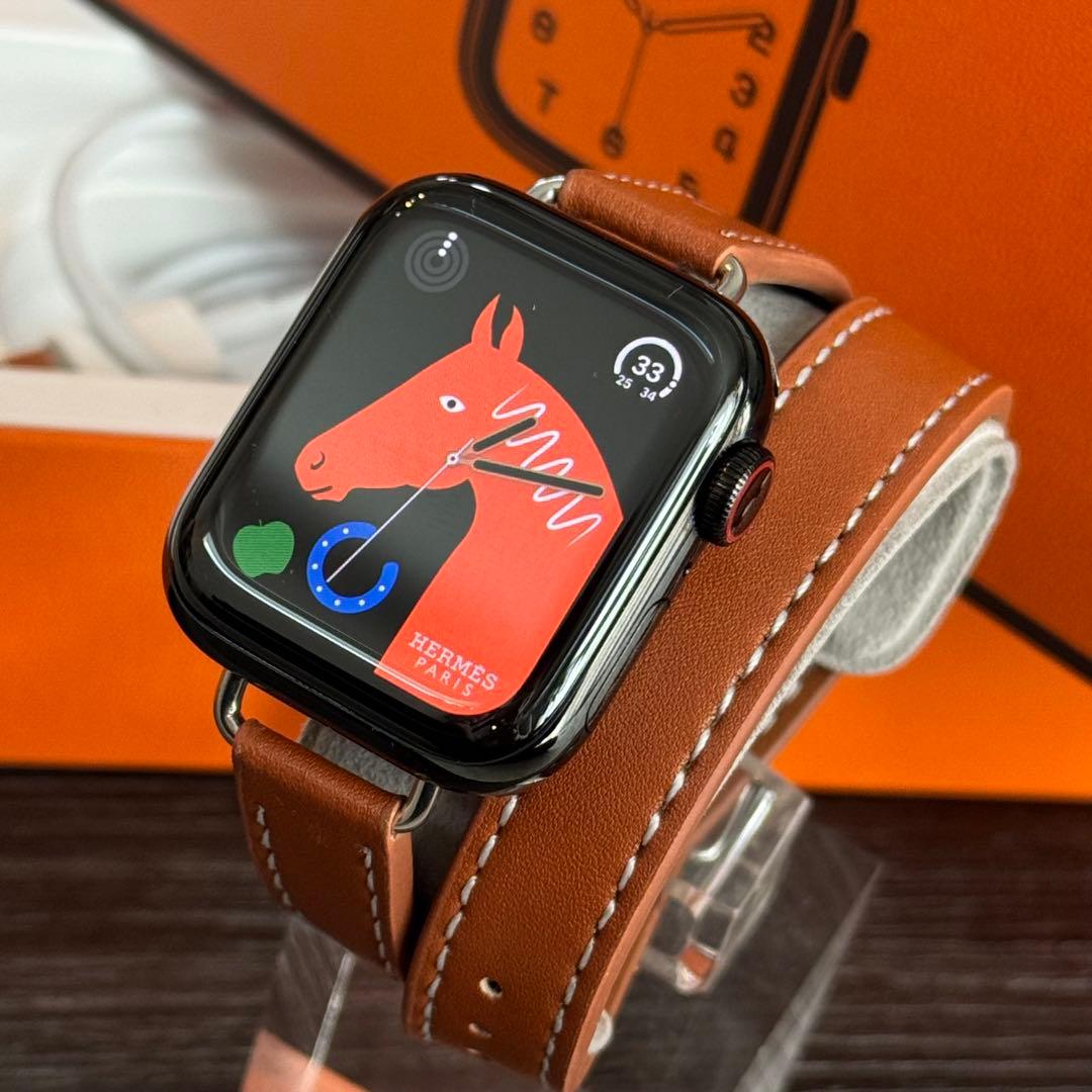 2826 極美品　Apple Watch エルメス　シリーズ6 ブラック