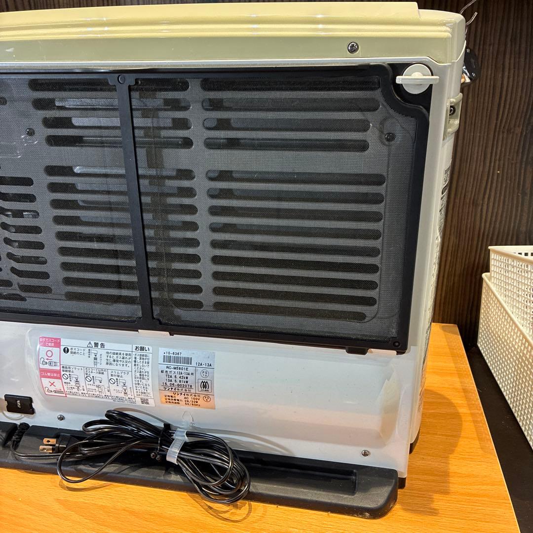 リンナイ RC-M5801E 都市ガス　ガスファンヒーター13A