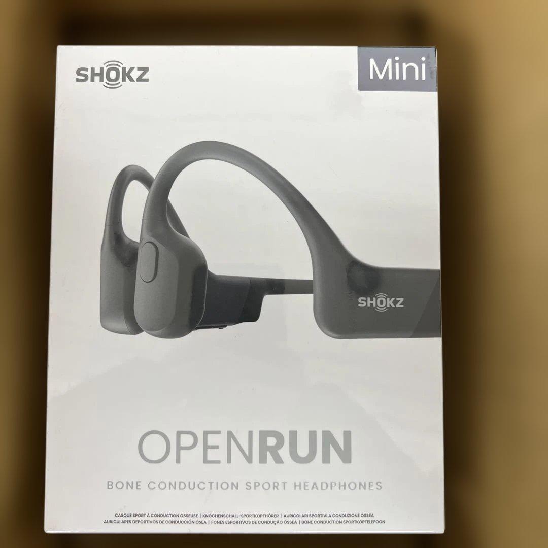 582 SHOKZ OPENRUN Mini 骨伝導イヤホン ブラック　未開封