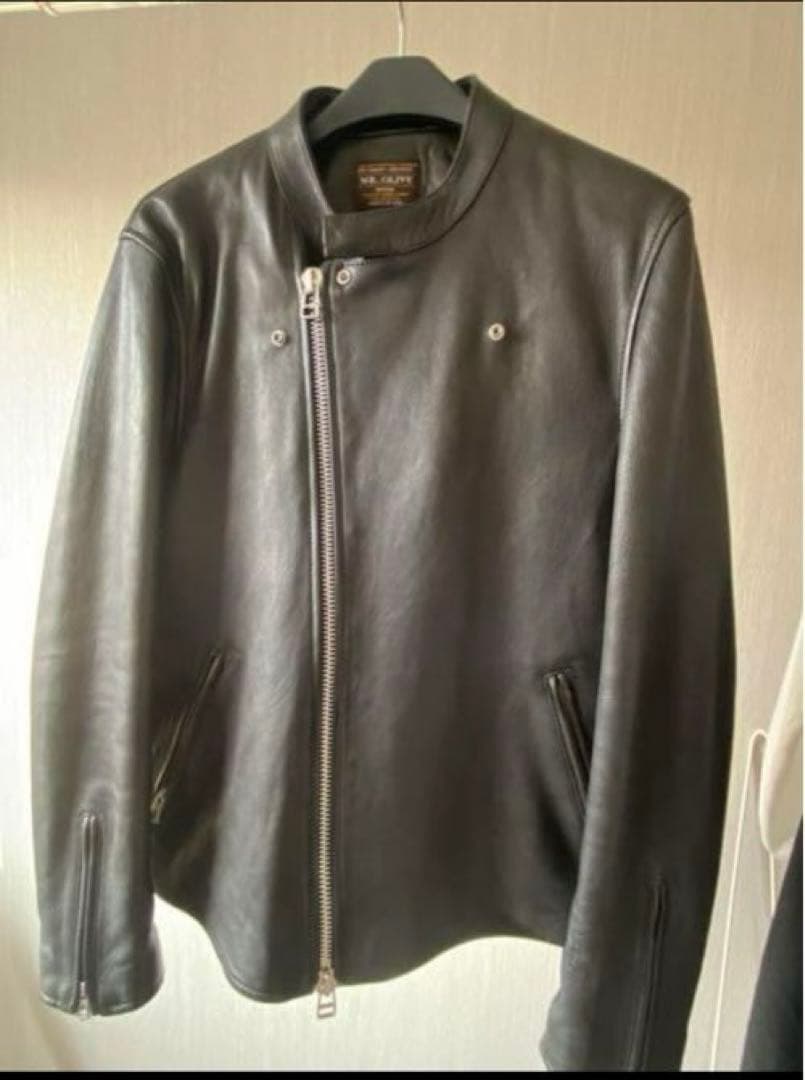 【Beniyagi 】MR.OLIVE セミダブルライダースジャケット