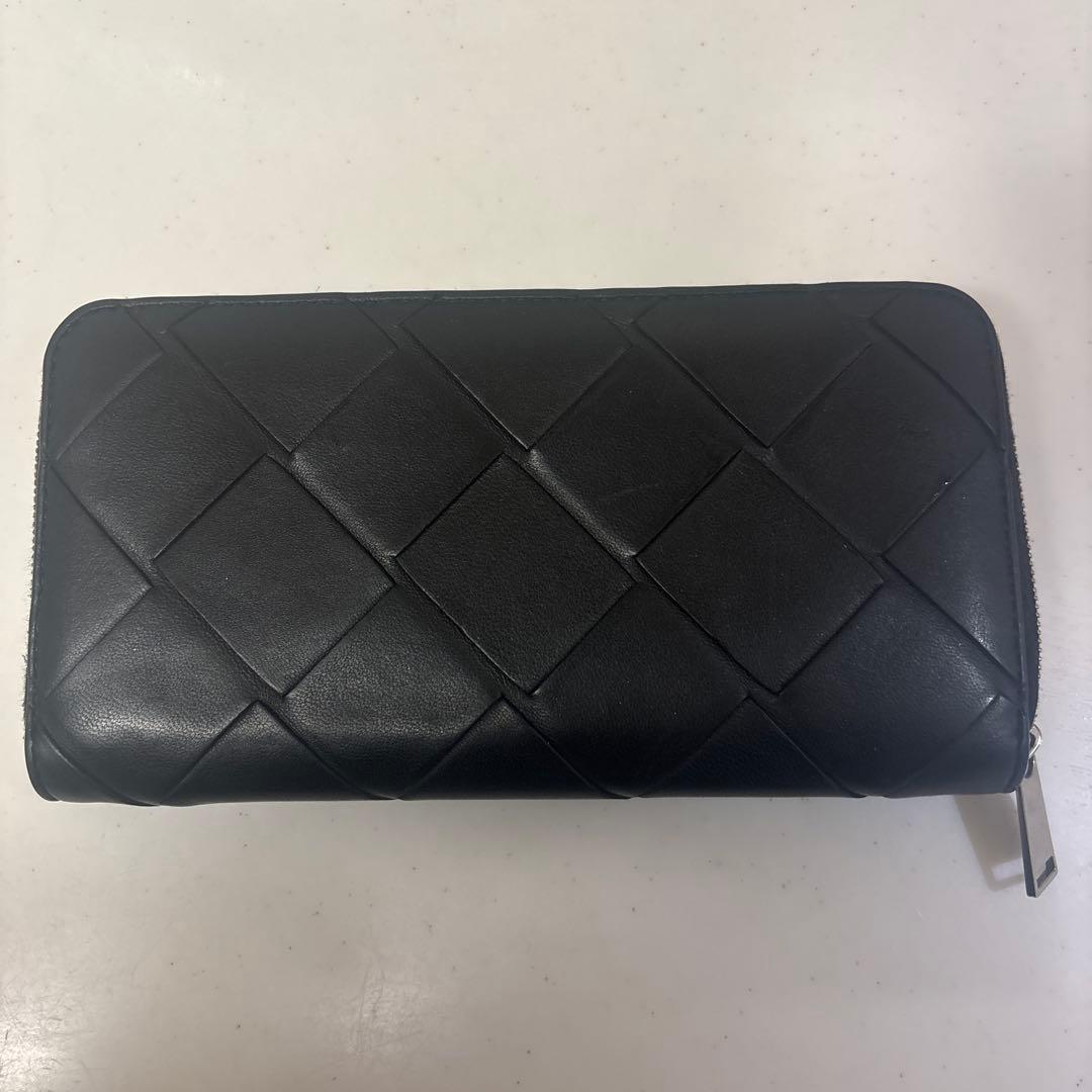 ボッテガヴェネタ　長財布　マキシ　イントレチャート　ブラック
