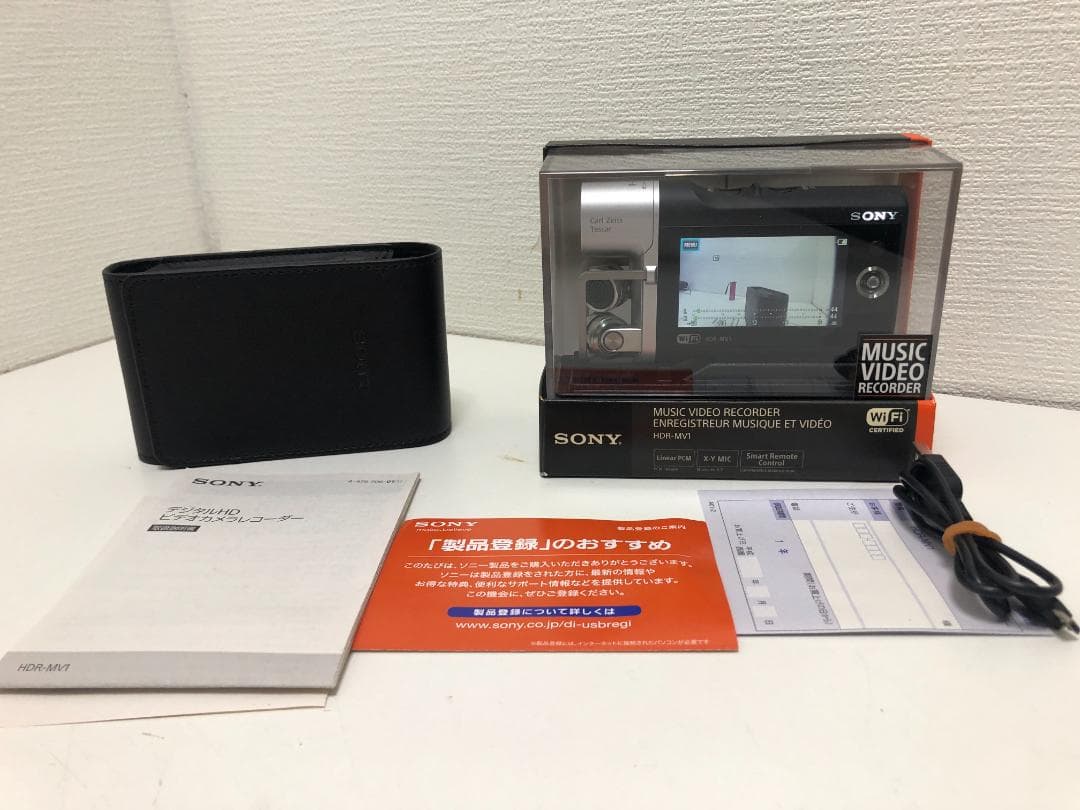 【美品】SONY HDR-MV1 ビデオカメラ本体 ケース付き　250612-1
