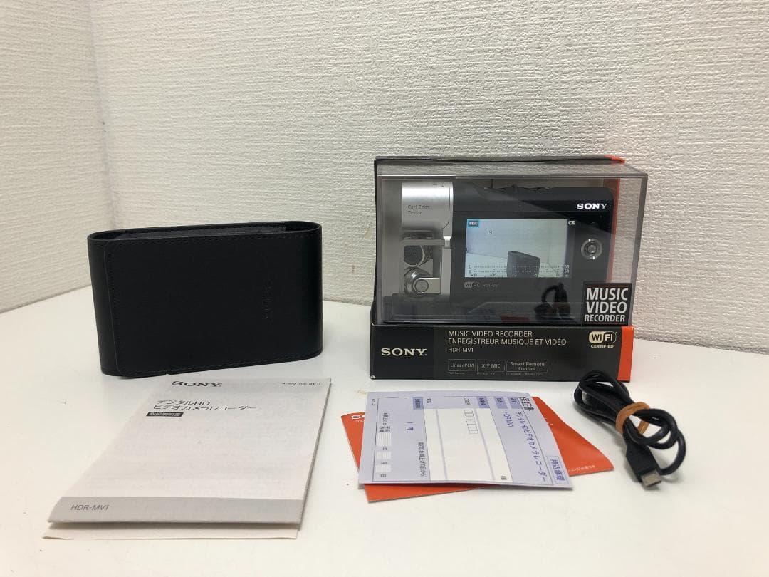 【美品】SONY HDR-MV1 ビデオカメラ本体 ケース付き　250612-1