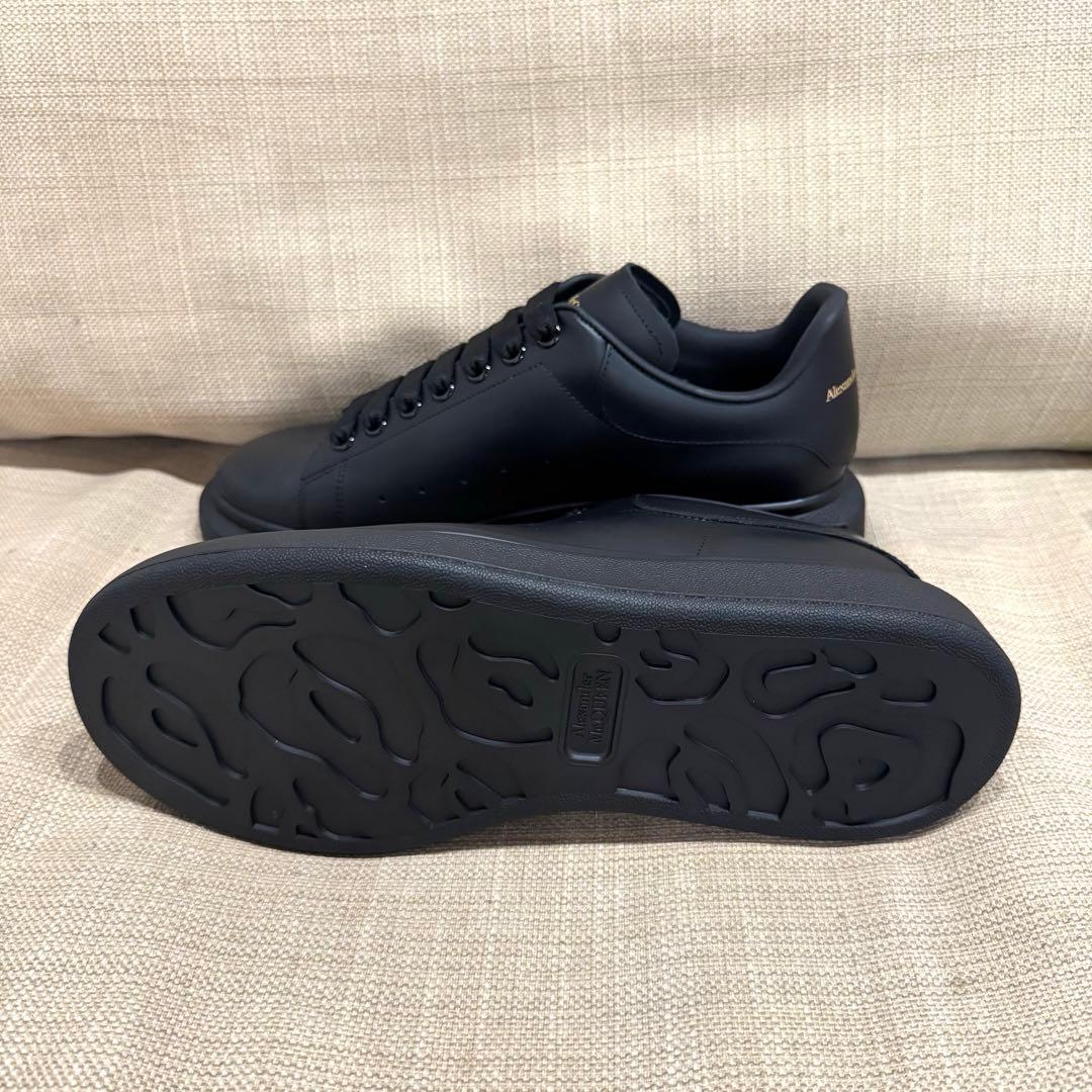 【41/26cm】黒x黒 アレキサンダーマックイーン スニーカー