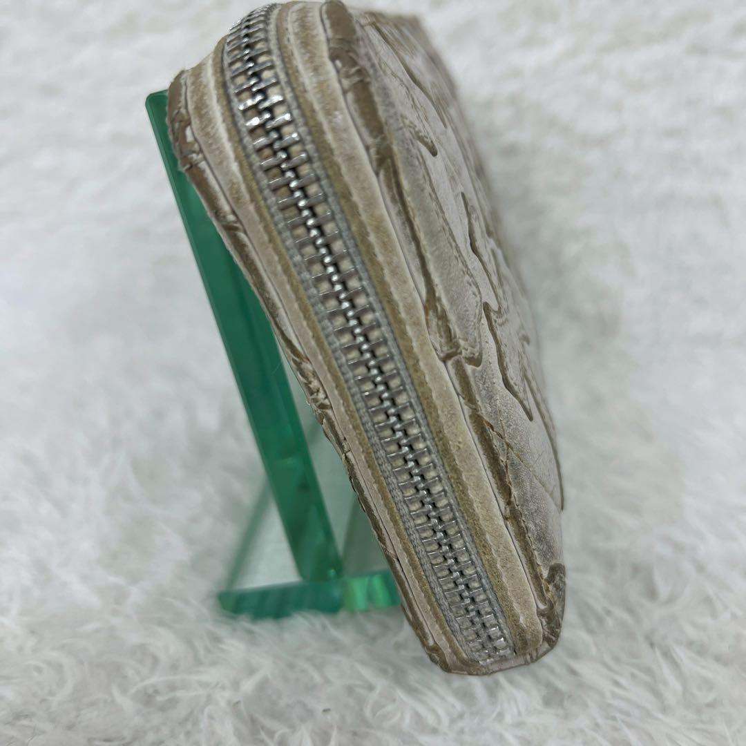 CHROME HEARTS セメタリークロスパッチ キルティングレザーウォレット